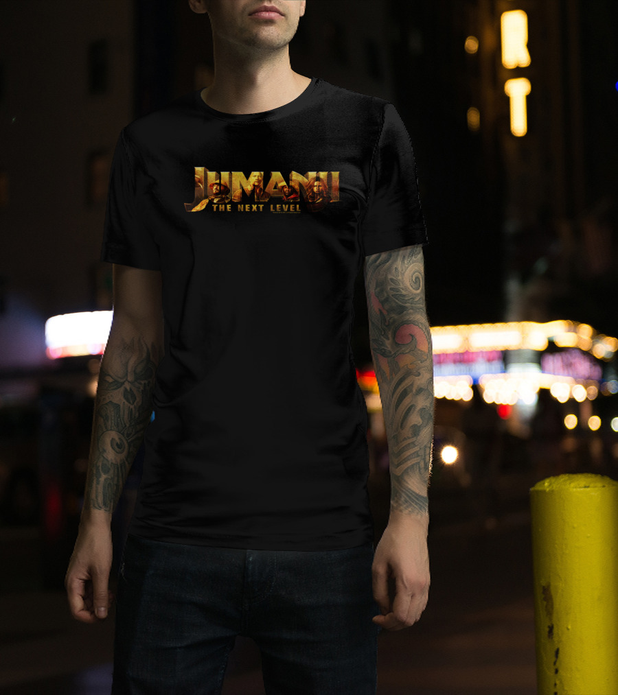 Jumanji The Next Level Character Logo Fill T-Shirt