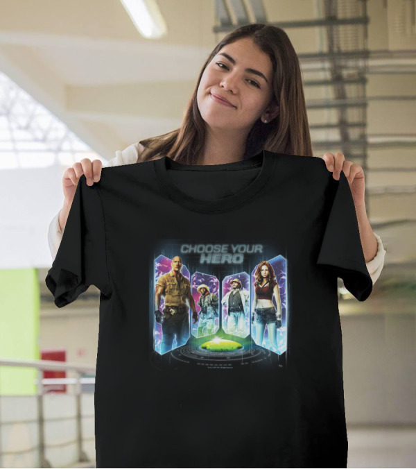 Jumanji The Next Level Choose Your Hero Player Selection T-Shirt