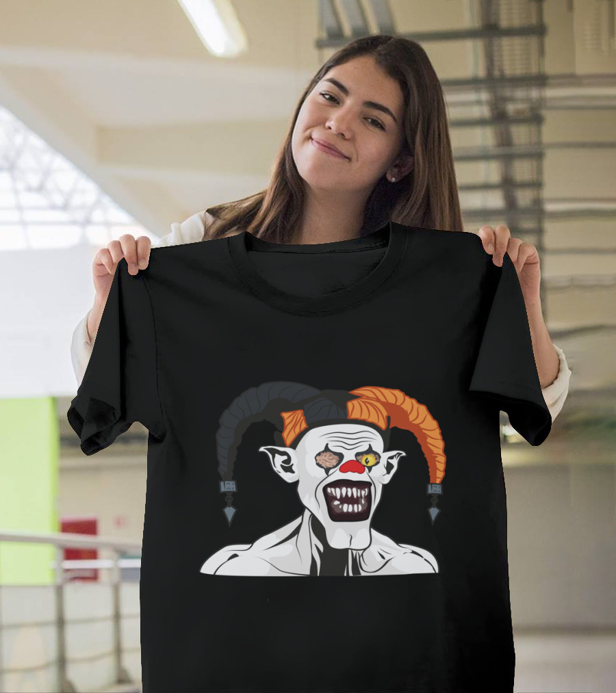 Killer Clown Harlequin Joker Monster Creepy T-Shirt