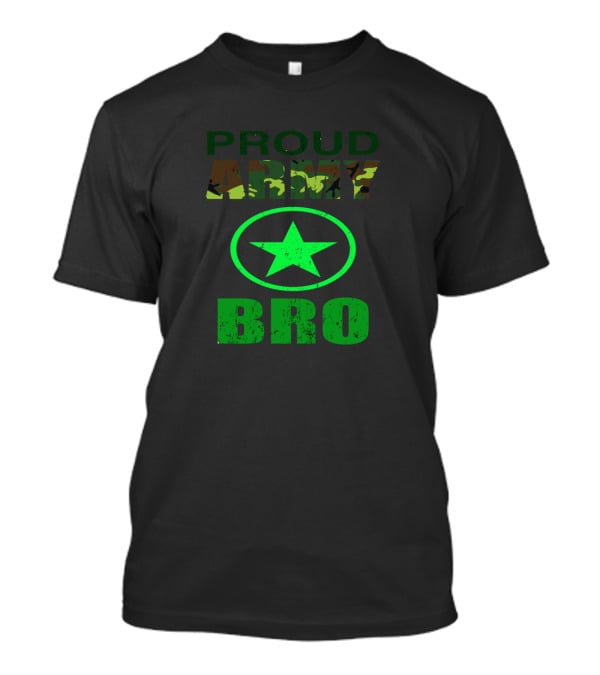 Proud Army Bro Camouflage Star T-Shirt