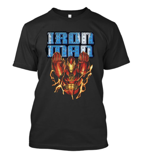 Iron Man Marvel Avengers In Flight Iconic Comic T-Shirt