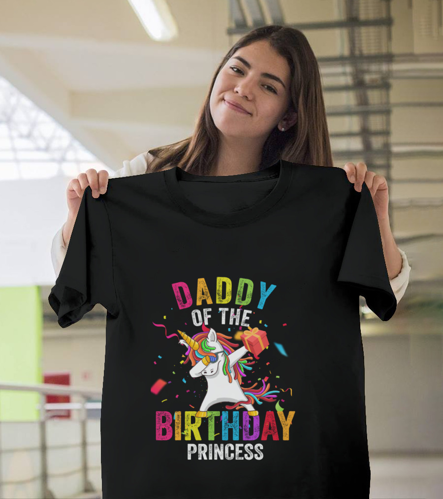 Daddy of the Birthday Princess Unicorn T-Shirt