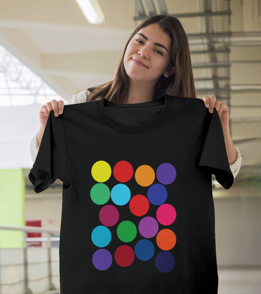 Color Blind Glasses First Time Rainbow Dots T-Shirt