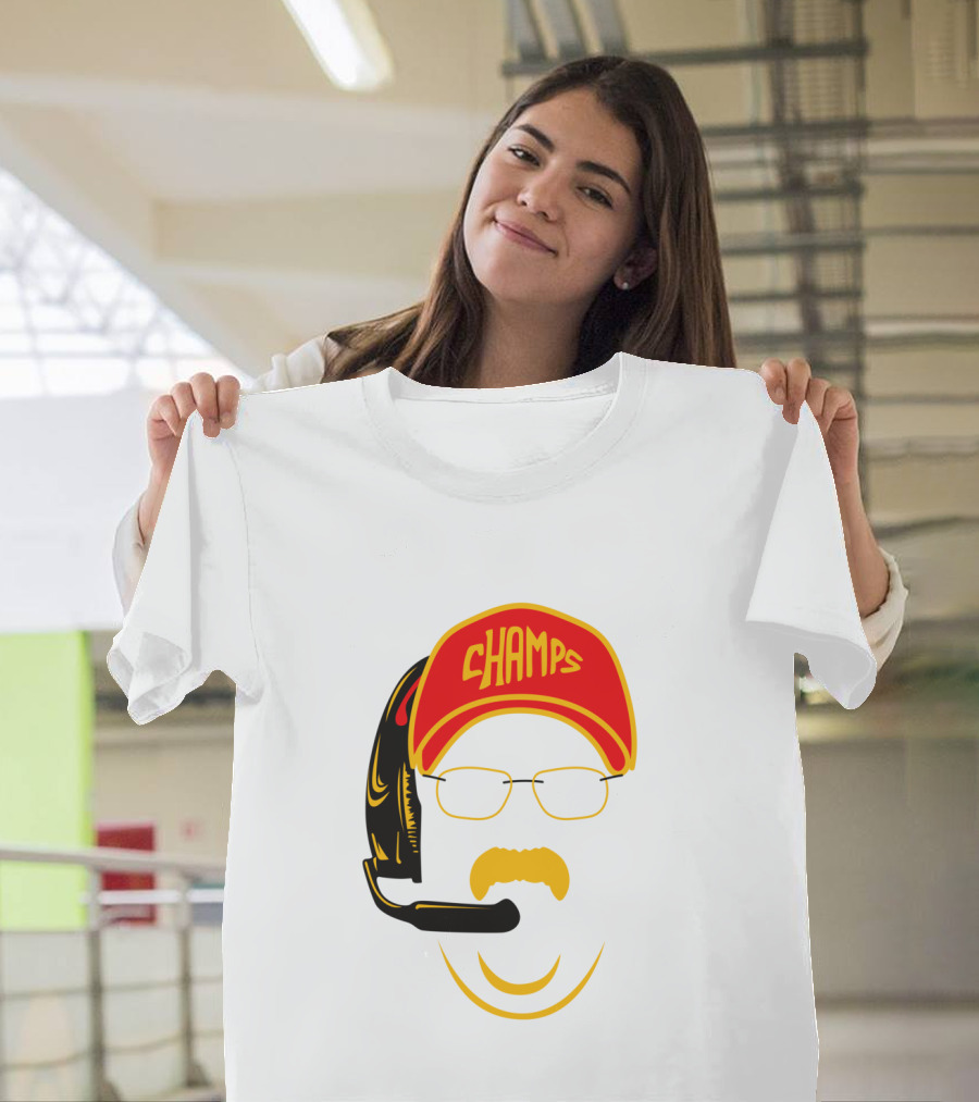 Kansas City Football Pride Champs Coach Headset T-Shirt