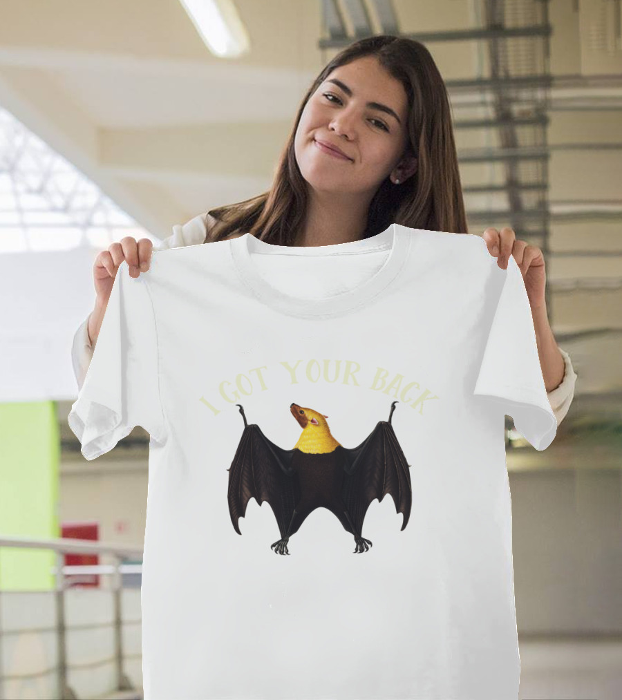 Wildlife Humor I Got Your Back Bat Hanging T-Shirt