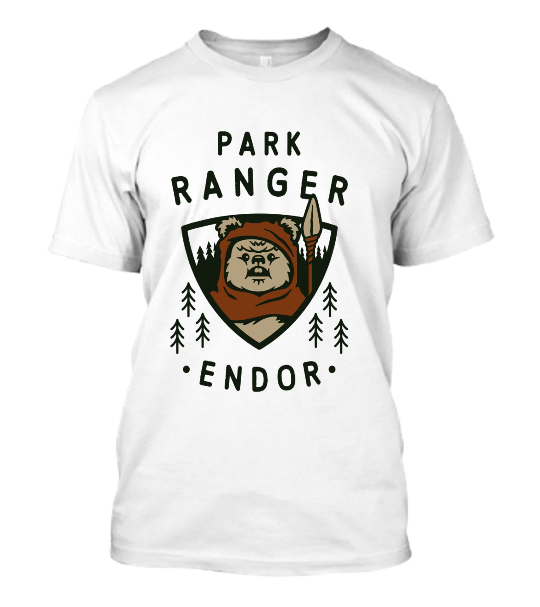 Star Wars Endor Ewok Park Ranger Badge T-Shirt