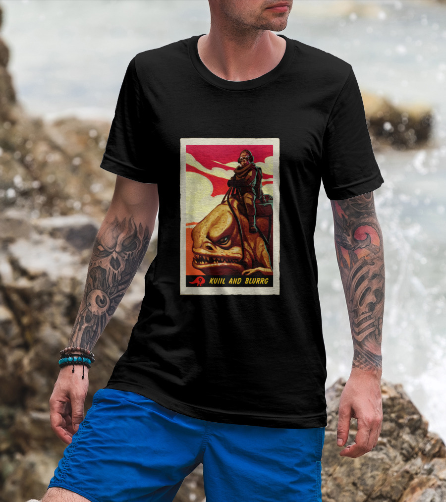 Star Wars The Mandalorian Kuiil And Blurrg Retro T-Shirt
