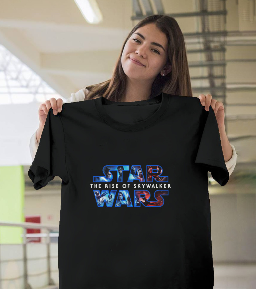 Star Wars The Rise of Skywalker Characters and Scenes in T-Shirt