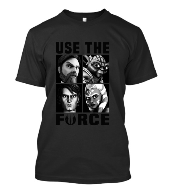 The Clone Wars Use The Force Jedi Characters T-Shirt