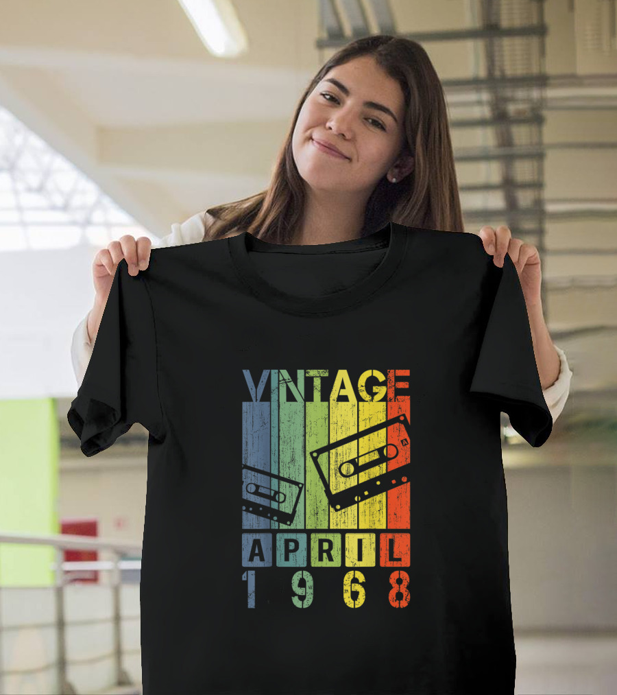 Vintage Mixtape April 1968 Cassette Retro T-Shirt