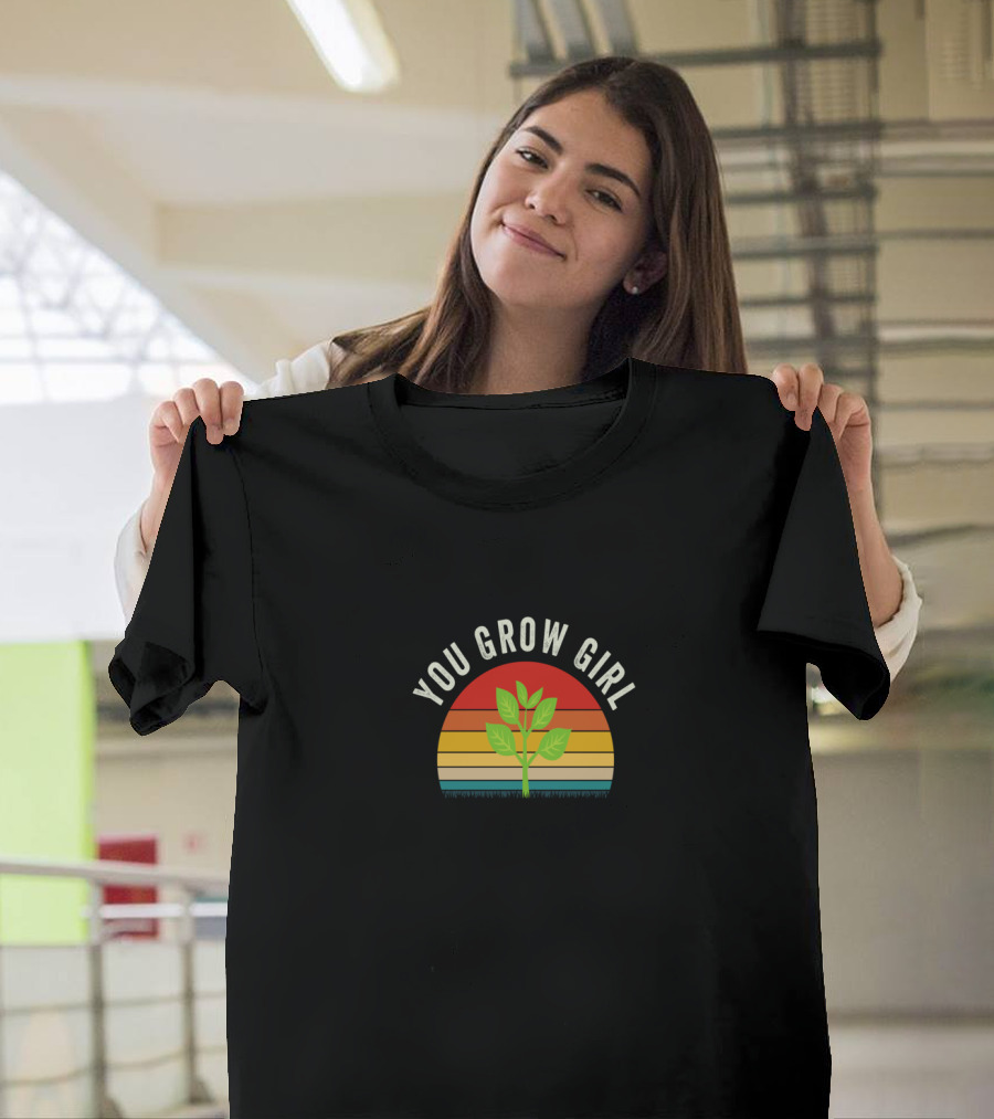 You Grow Girl Retro Plant T-Shirt