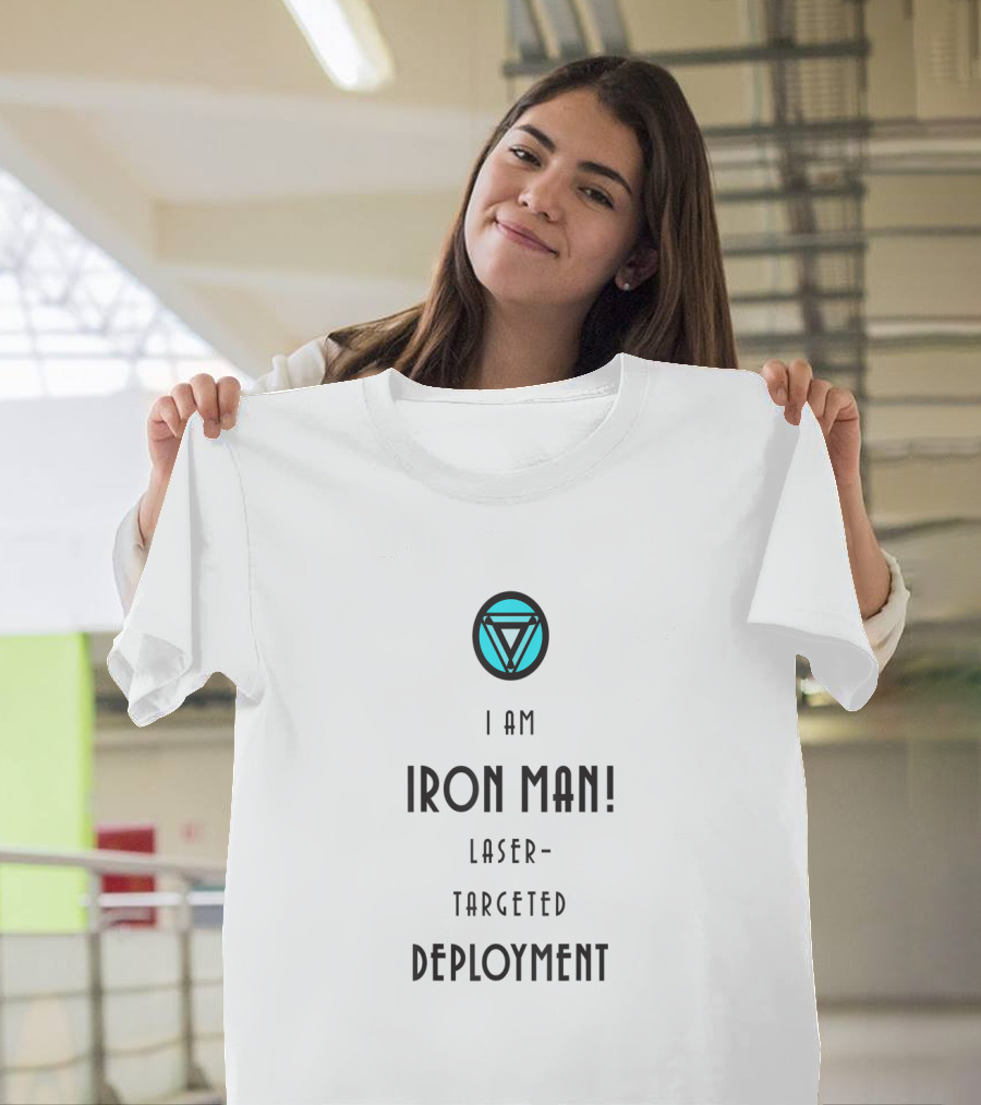 I Am Iron Man Laser Targeted Deployment T-Shirt