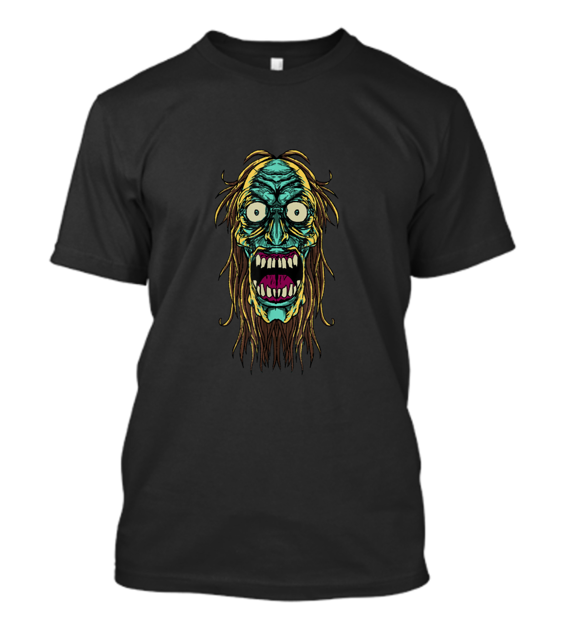 Zombie Undead Walking Living Face Horror T-Shirt