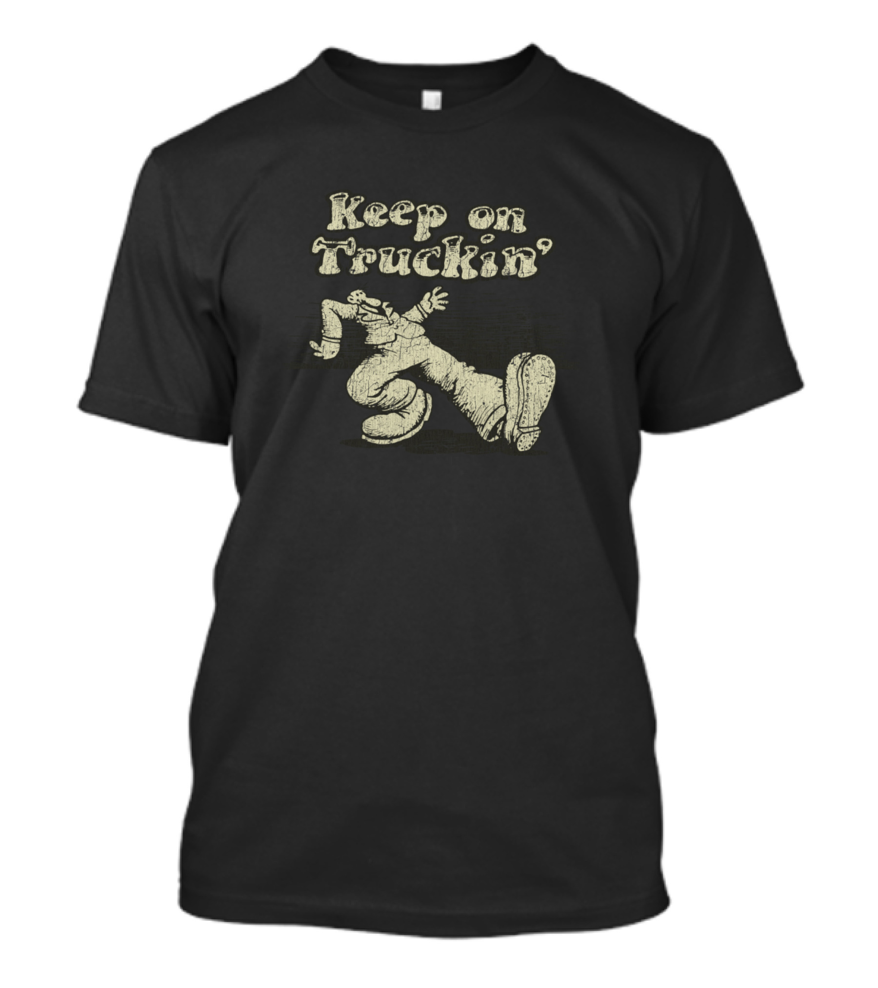 Keep On Truckin' 1970s Cartoon Character T-Shirt