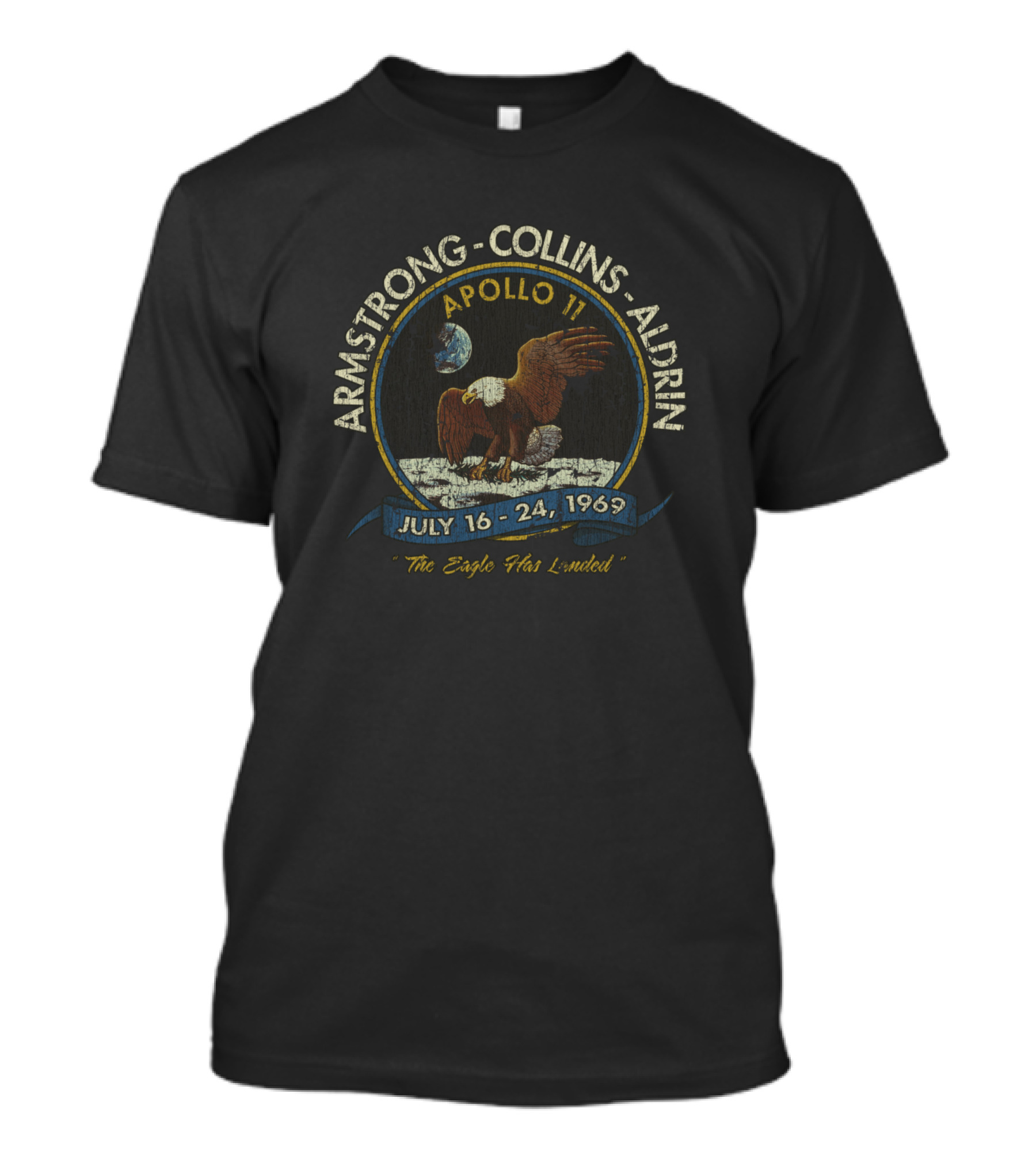 Armstrong Collins Aldrin Apollo 11 1969 The Eagle Has Landed July 16-24 Moon Landing T-Shirt