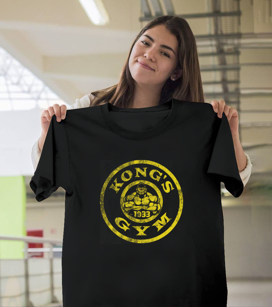 King Kong Kong's Gym 1933 Yellow Circle T-Shirt
