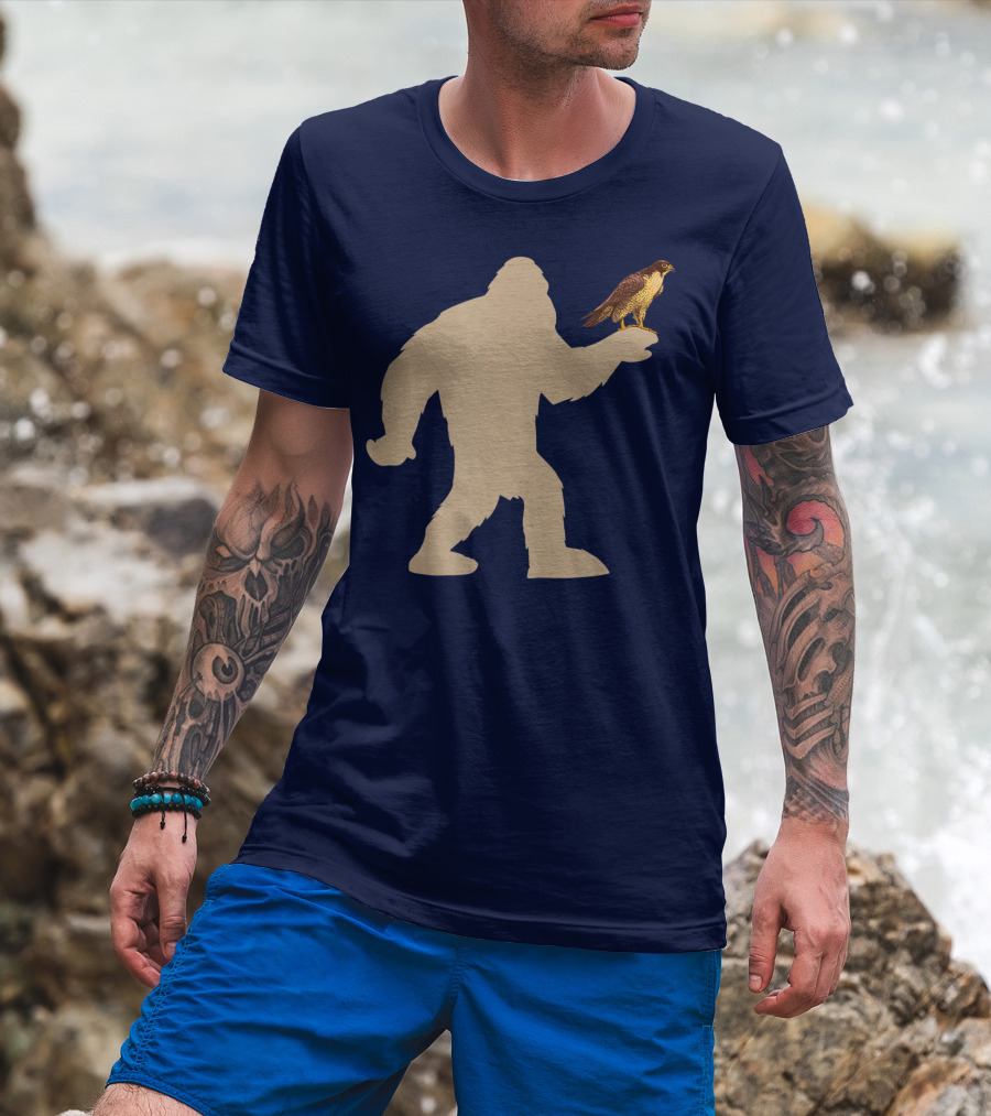 Peregrine Falcon Bigfoot Bird Falcon Animal T-Shirt