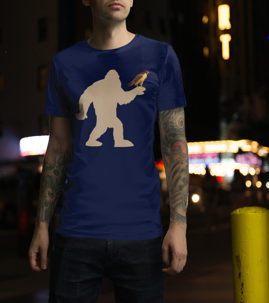 Peregrine Falcon Bigfoot Bird Falcon Animal T-Shirt