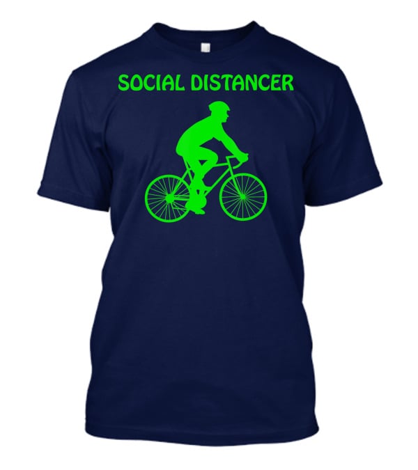 Social Distancer Bike Riding Cycling T-Shirt