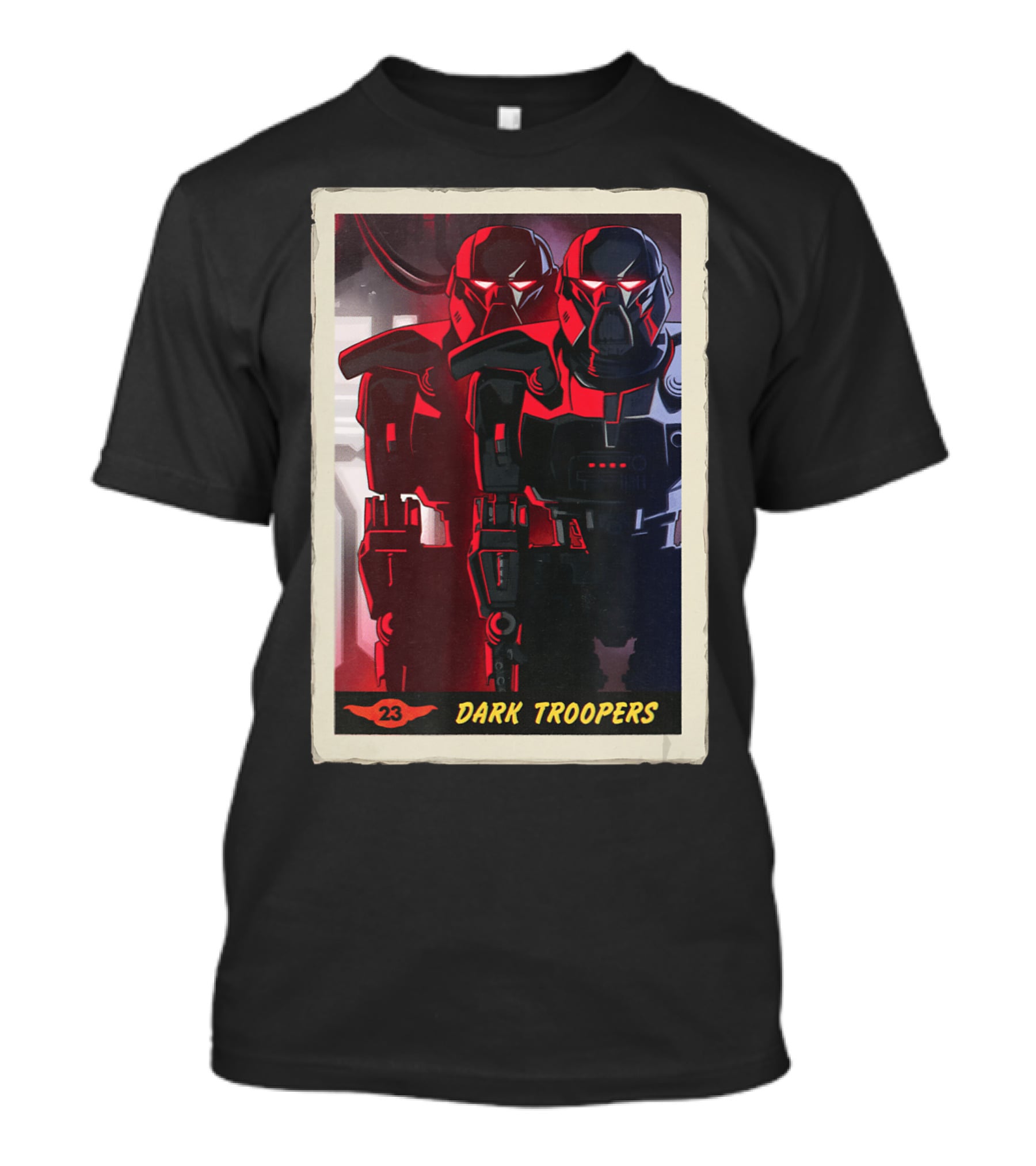 Star Wars The Mandalorian Dark Troopers Bounty Number 23 Trading Card T-Shirt
