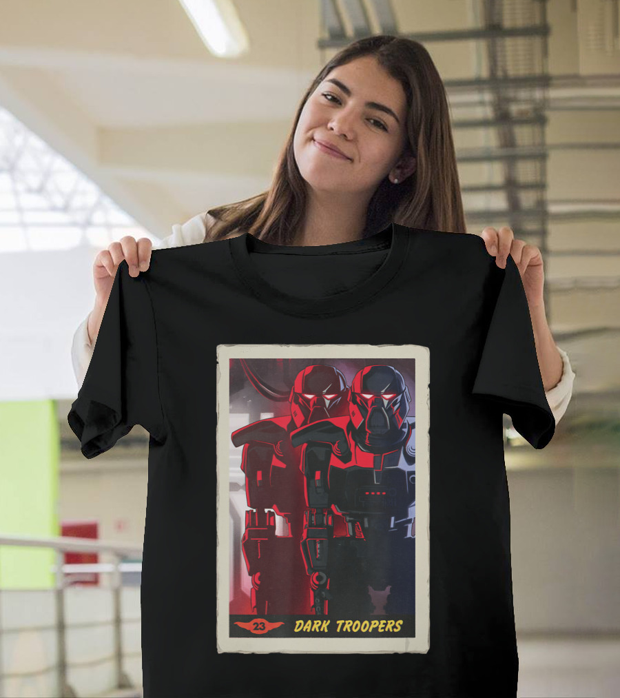 Star Wars The Mandalorian Dark Troopers Bounty Number 23 Trading Card T-Shirt