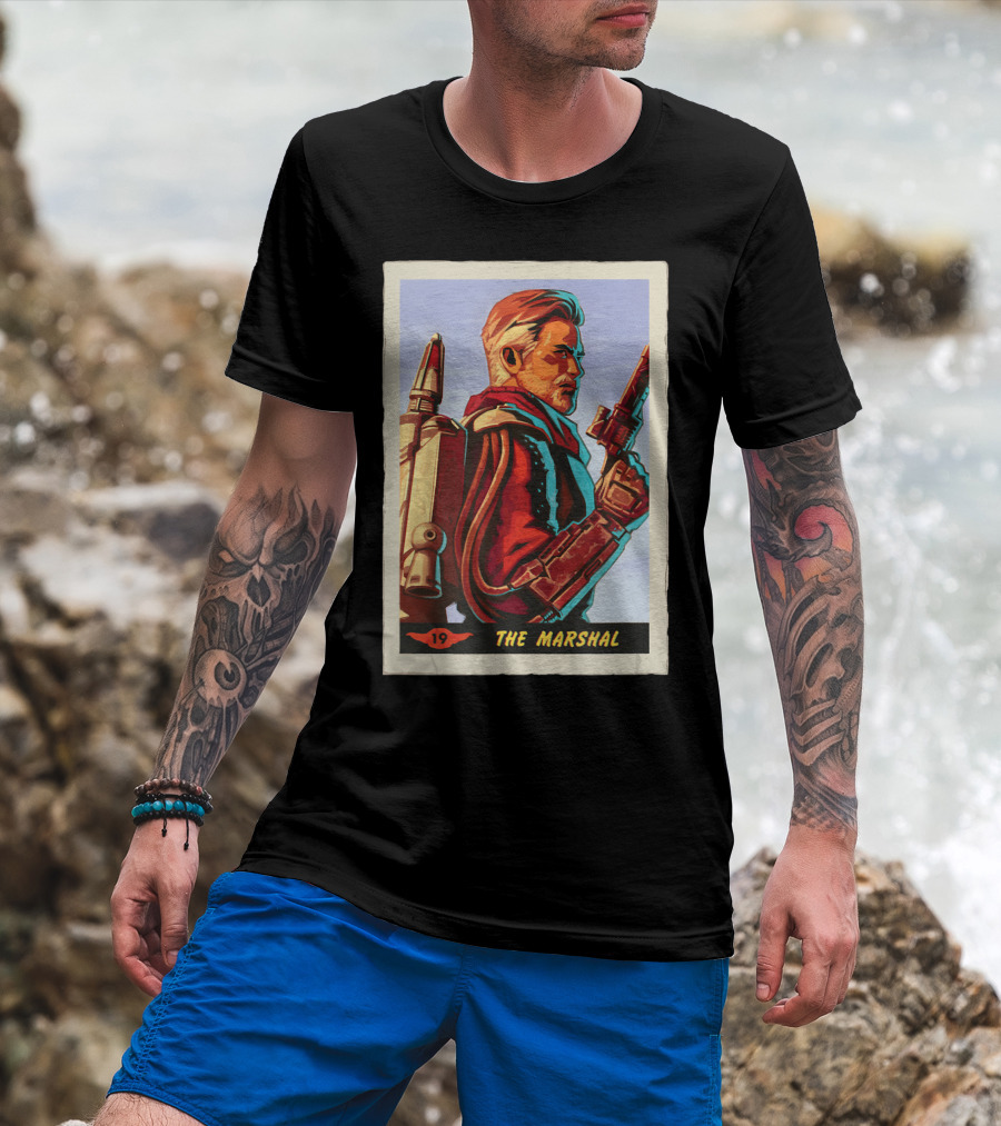 Star Wars The Mandalorian The Marshal Trading Card 19 T-Shirt