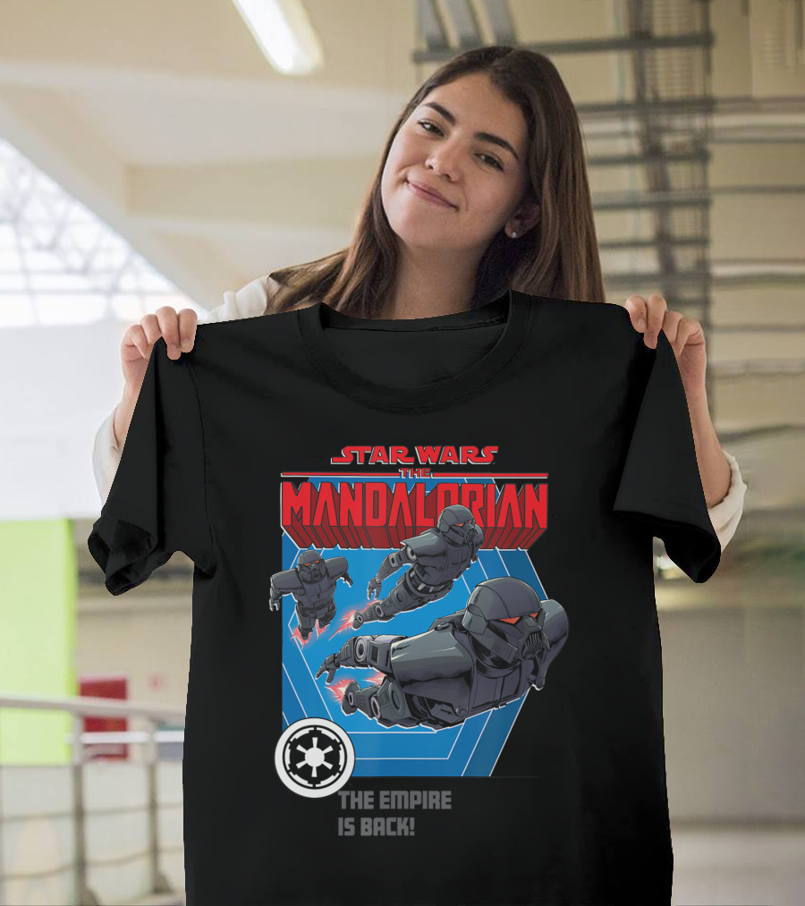 Star Wars The Mandalorian The Empire Is Back Bounty Hunter Stormtroopers T-Shirt