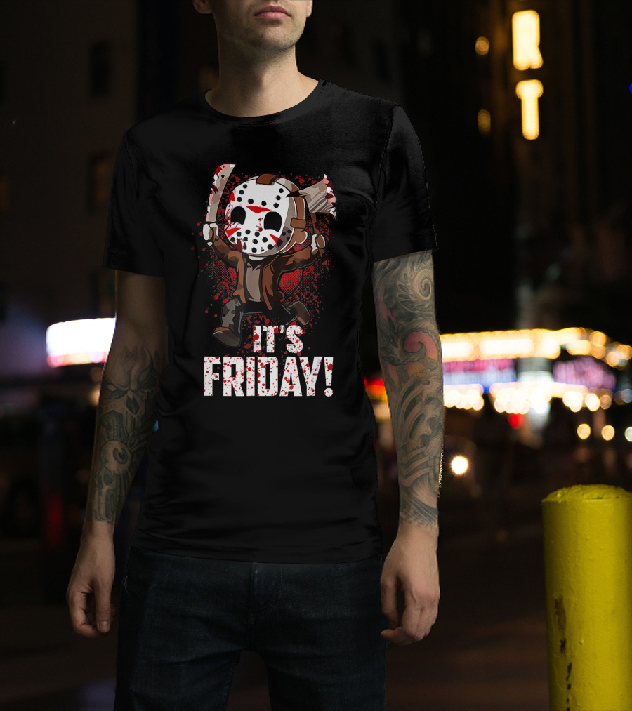 It's Friday 13th Funny Halloween Horror Movie Humor T-Shirt