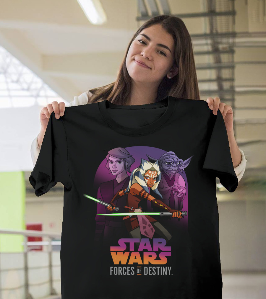 Star Wars Forces of Destiny Ahsoka Anakin Yoda Jedi Adventure T-Shirt