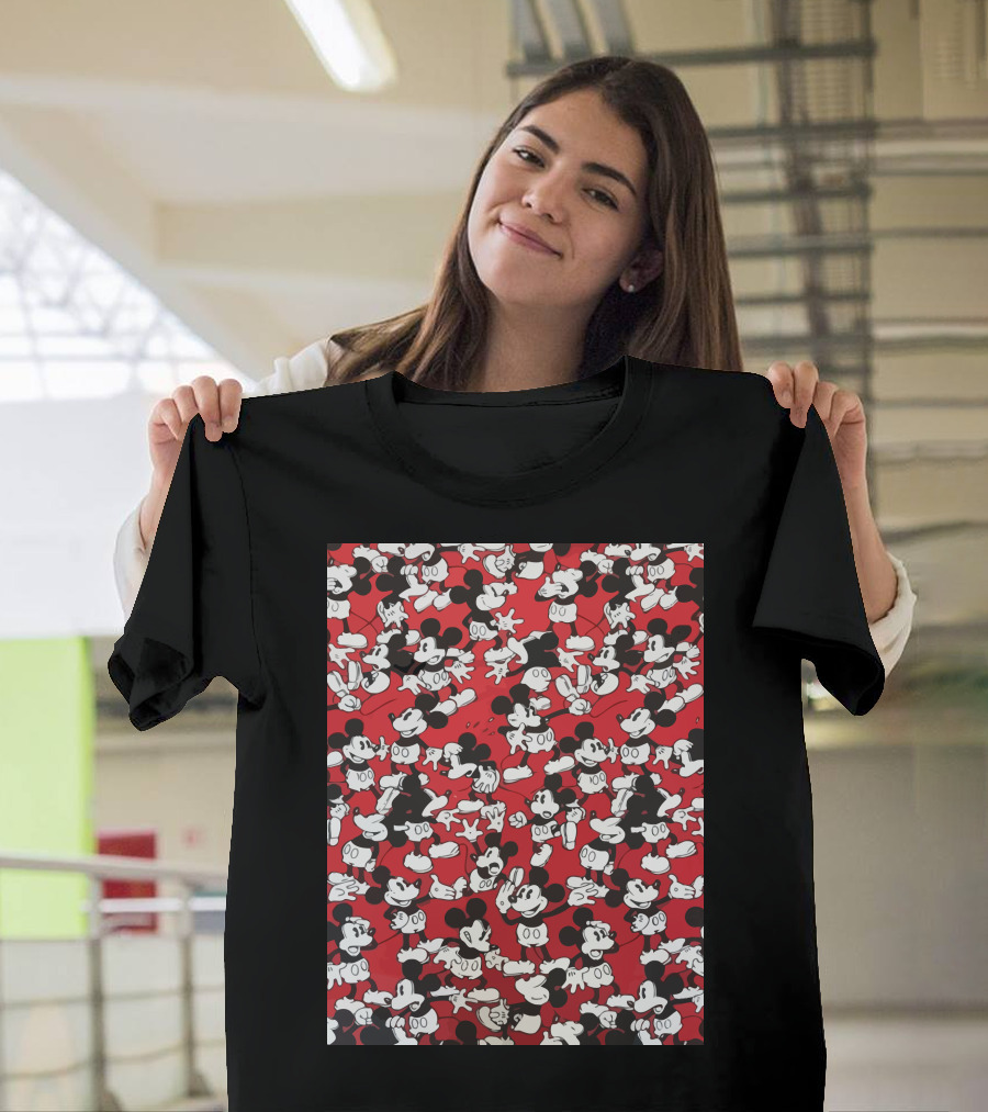 Mickey Mouse Classic Red and Black T-Shirt