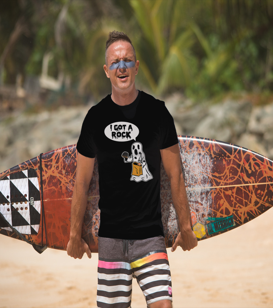 I Got A Rock Ghost Trick-or-Treating Halloween Humor T-Shirt