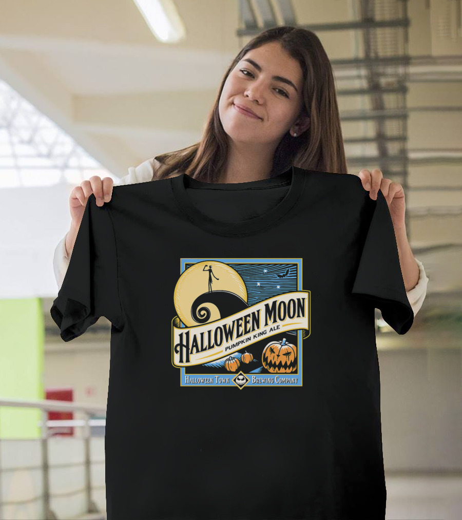 Halloween Moon Pumpkin King Ale Halloween Town Brewing Company T-Shirt