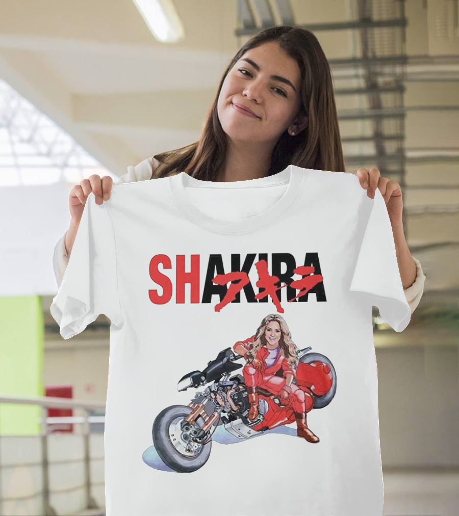 SHAKIRA Akira Anime Motorcycle Rider T-Shirt