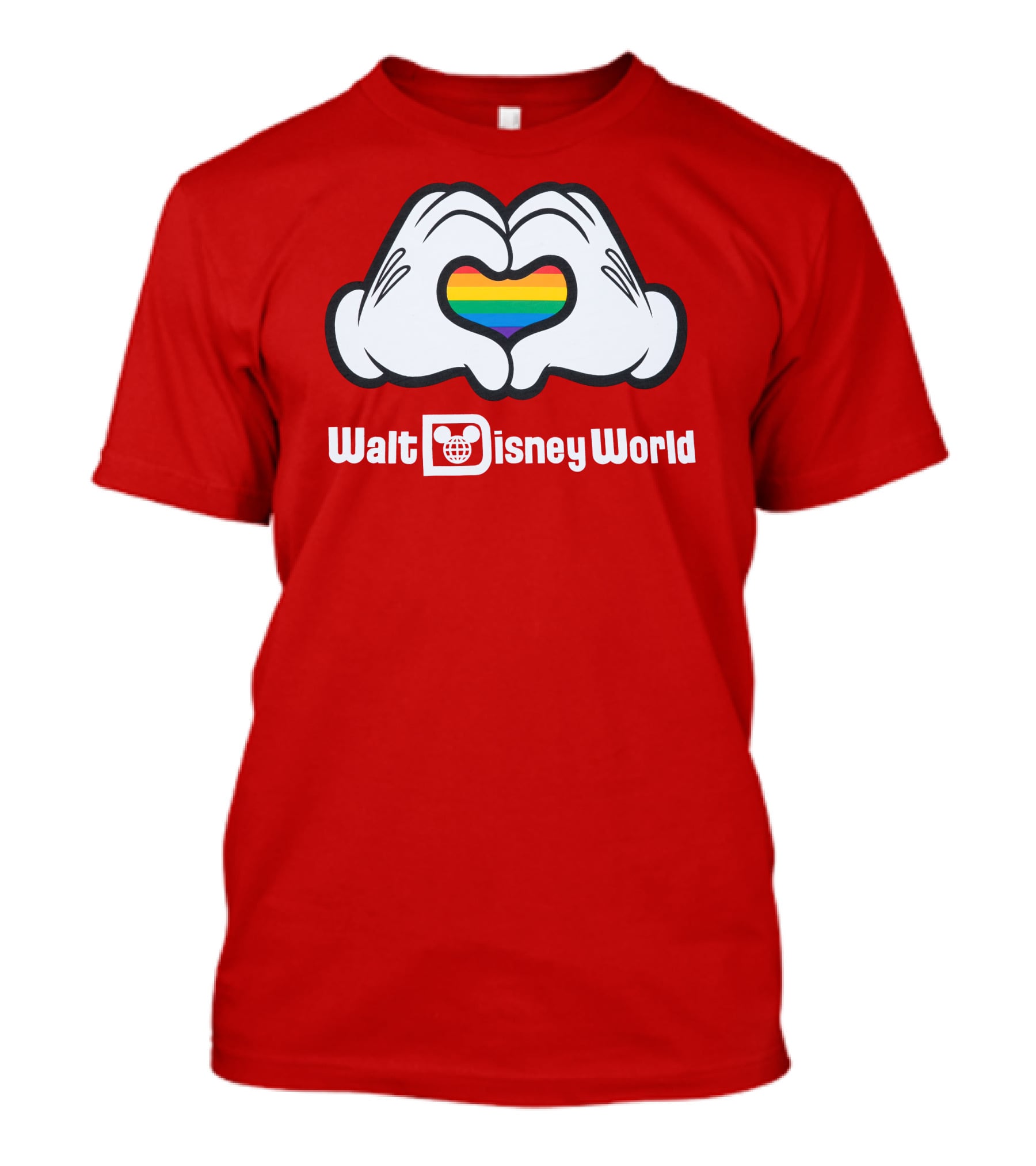 Walt Disney World Pride Heart Hands Rainbow T-Shirt