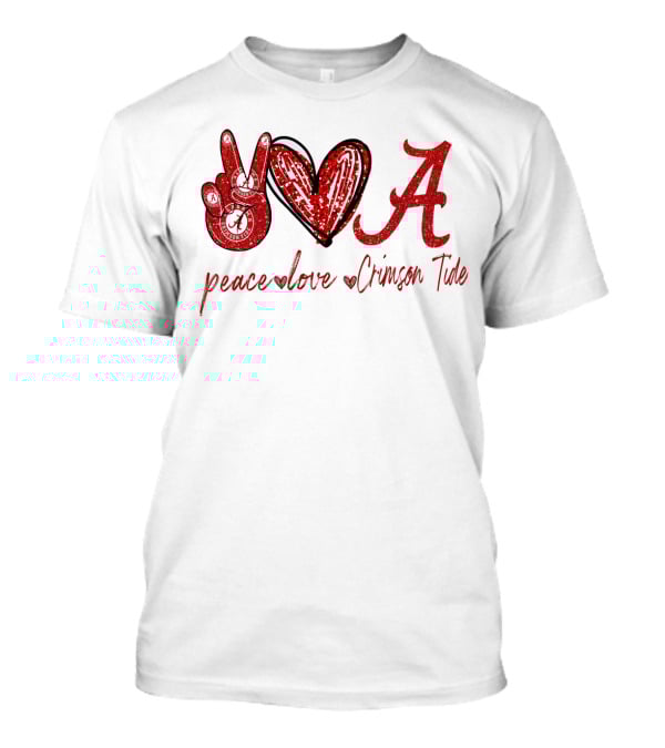 Peace Love Crimson Tide T-Shirt