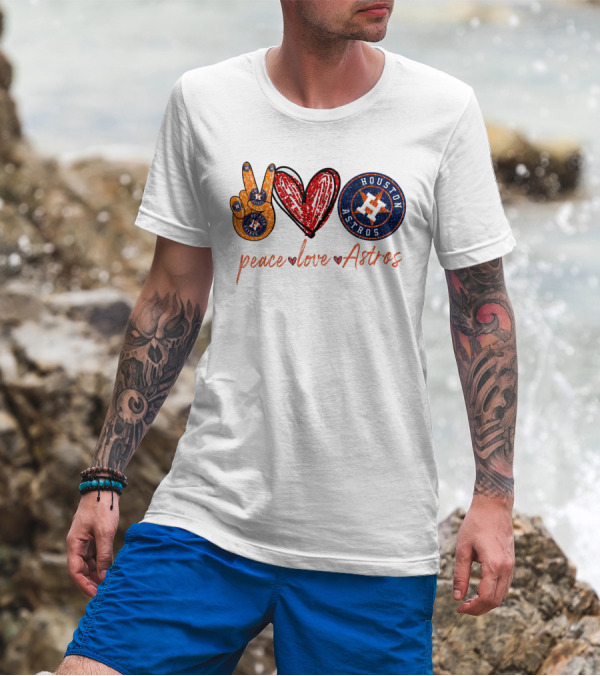 Peace Love Houston Astros T-Shirt