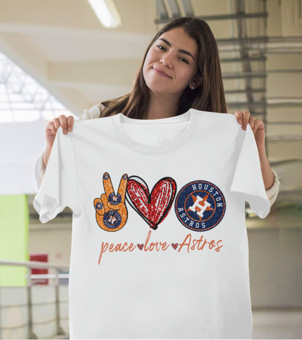 Peace Love Houston Astros T-Shirt