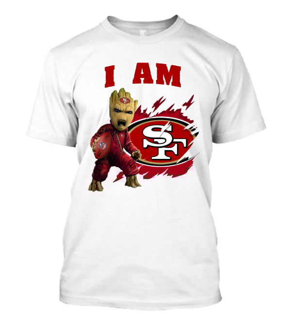 I Am Groot San Francisco 49ers Football Play T-Shirt