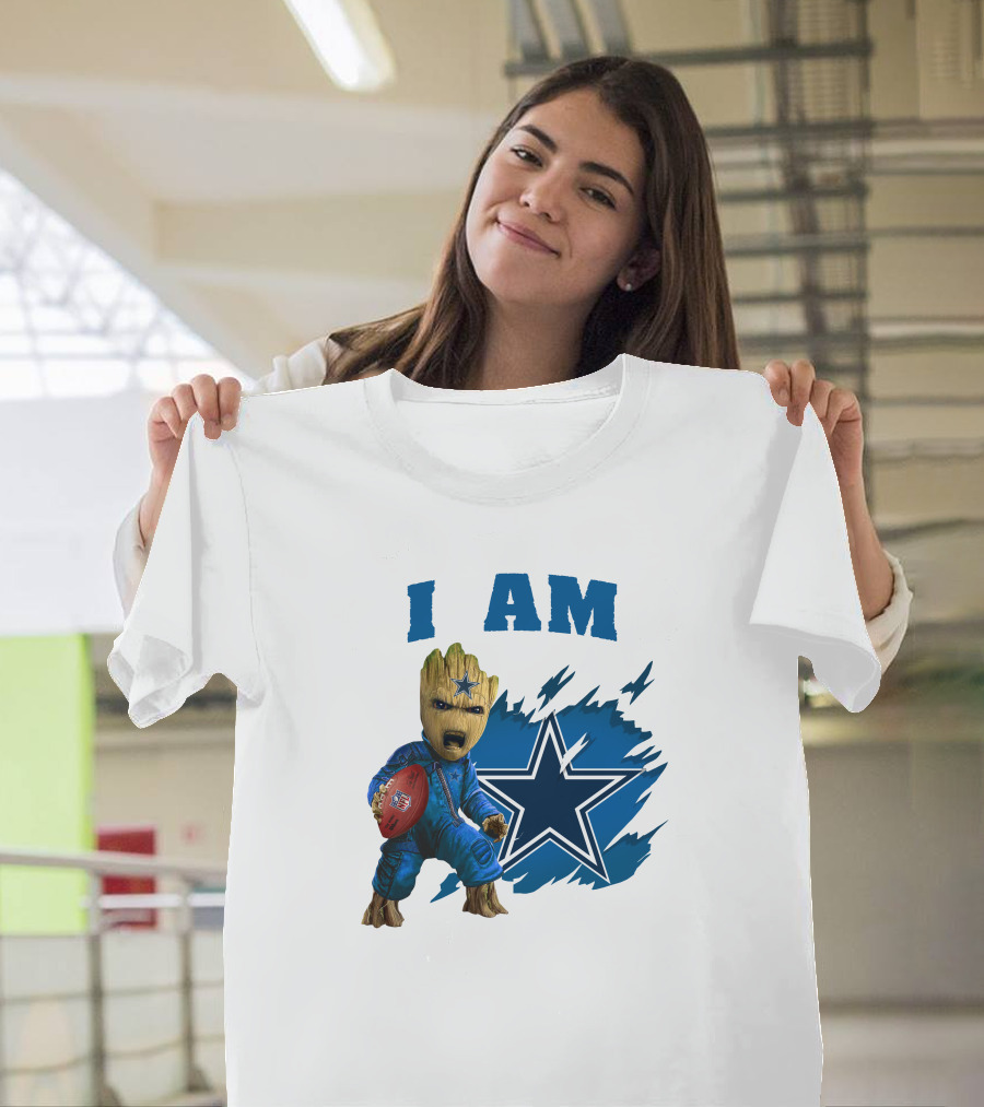I Am Groot Dallas Cowboys Star Football T-Shirt