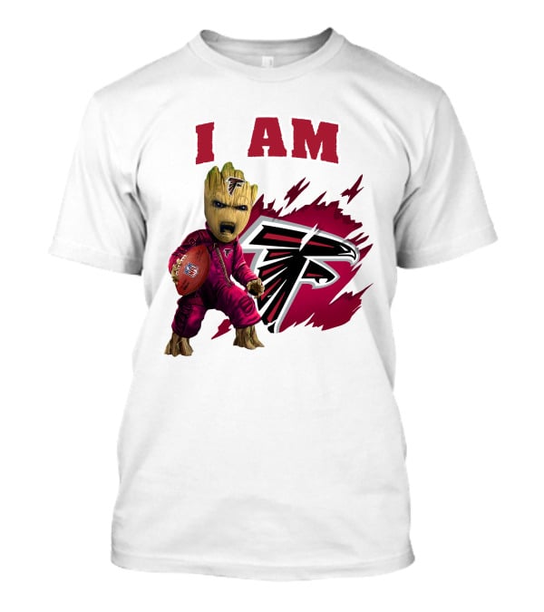 I Am Groot Atlanta Falcons Football Team Fan T-Shirt