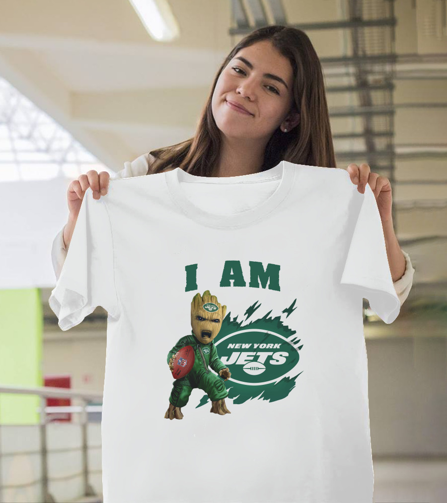 I Am Groot New York Jets Football Character T-Shirt