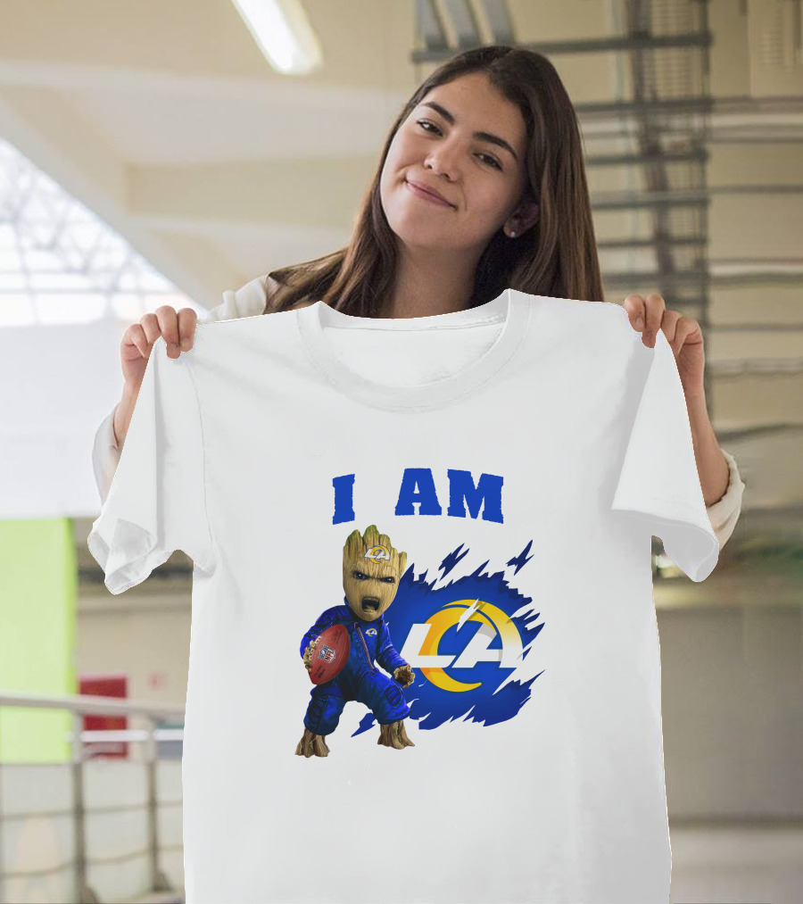 I Am Groot Los Angeles Rams LA Football T-Shirt