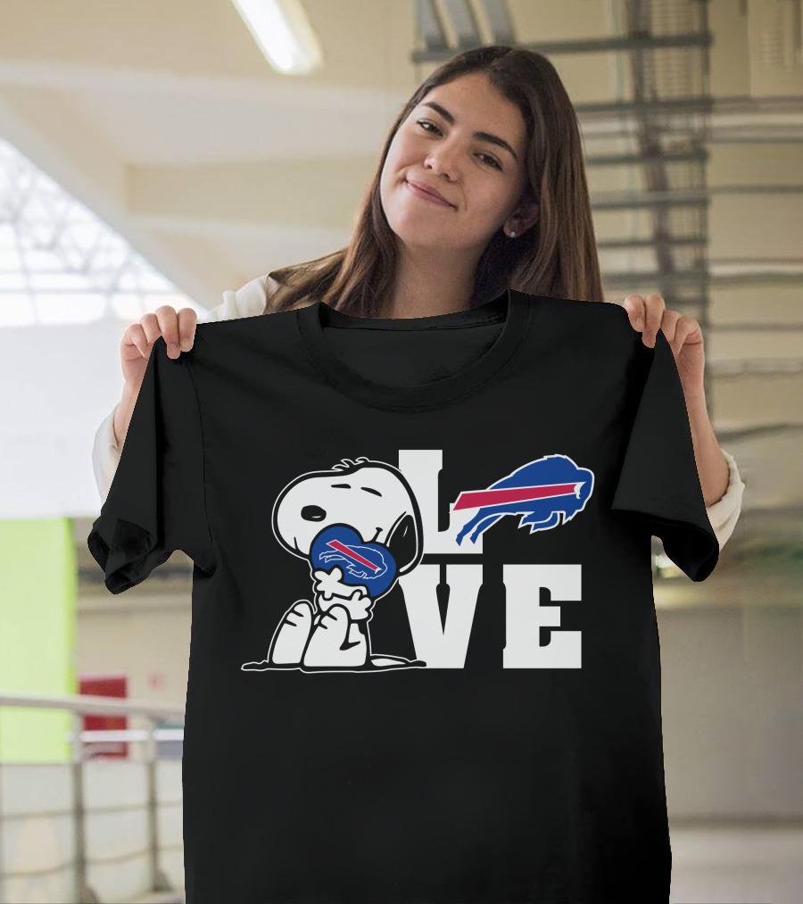 Snoopy Buffalo Bills Love T-Shirt