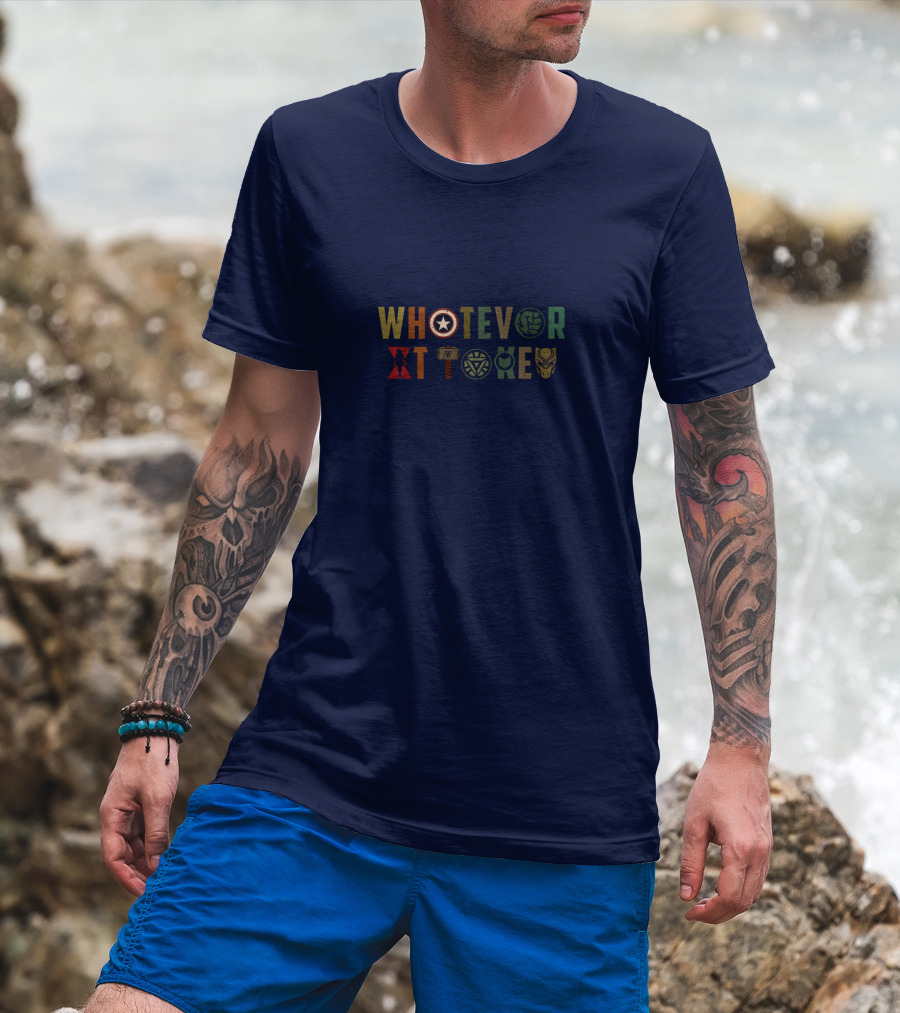 Whatever It Takes Avengers Symbols Captain America Iron Man Thor Hulk Black Panther T-Shirt