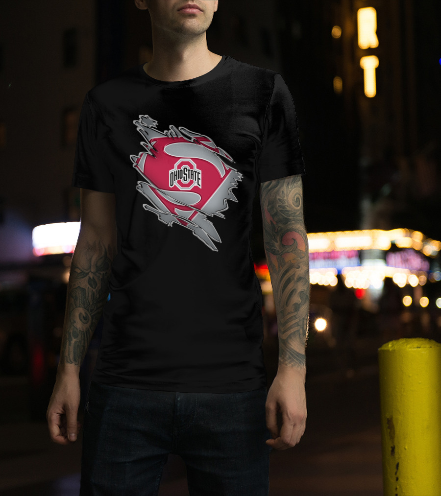 Ohio State Buckeyes Superman Logo Iconic T-Shirt