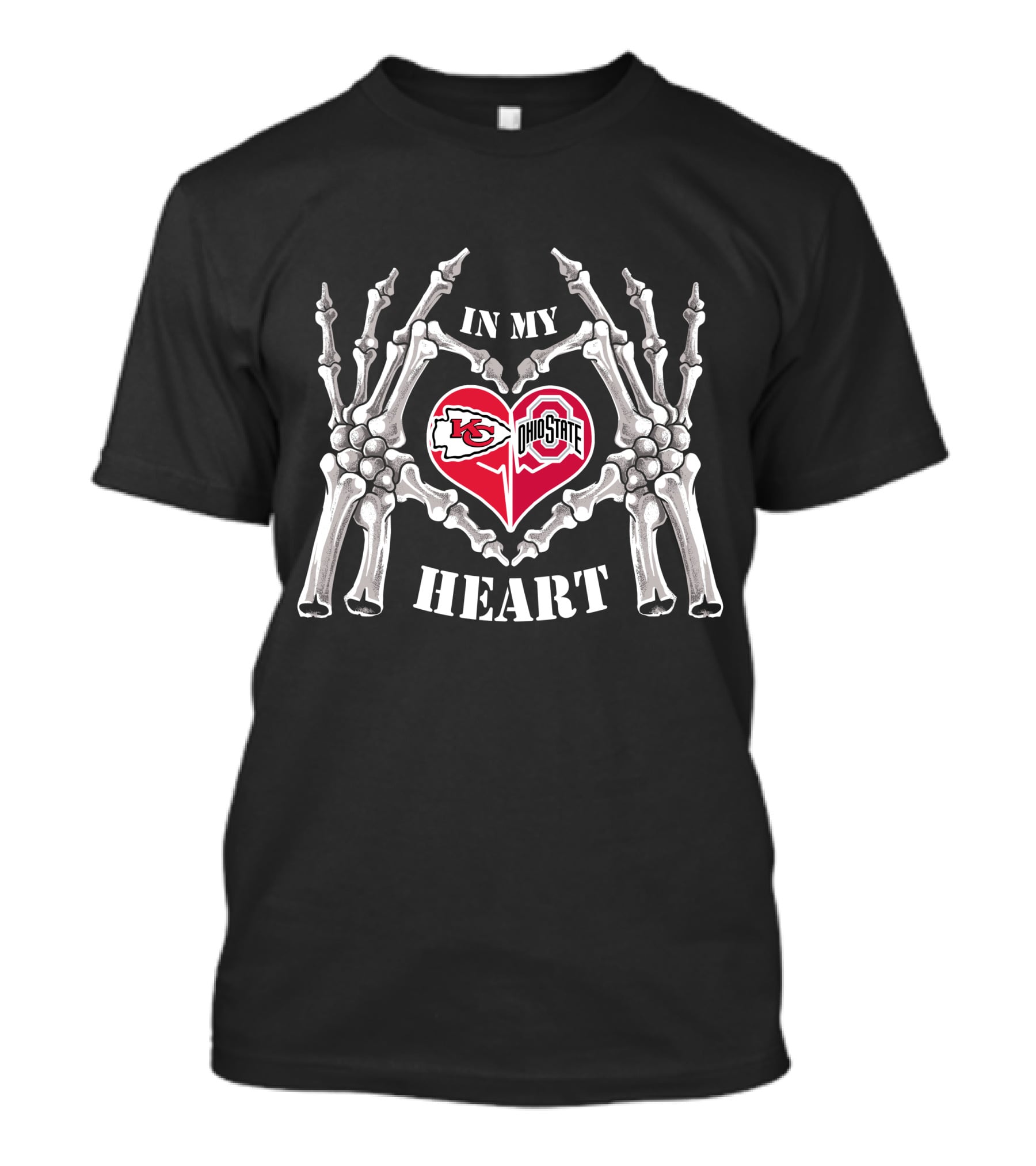 Kansas City Chiefs Ohio State Buckeyes In My Heart T-Shirt