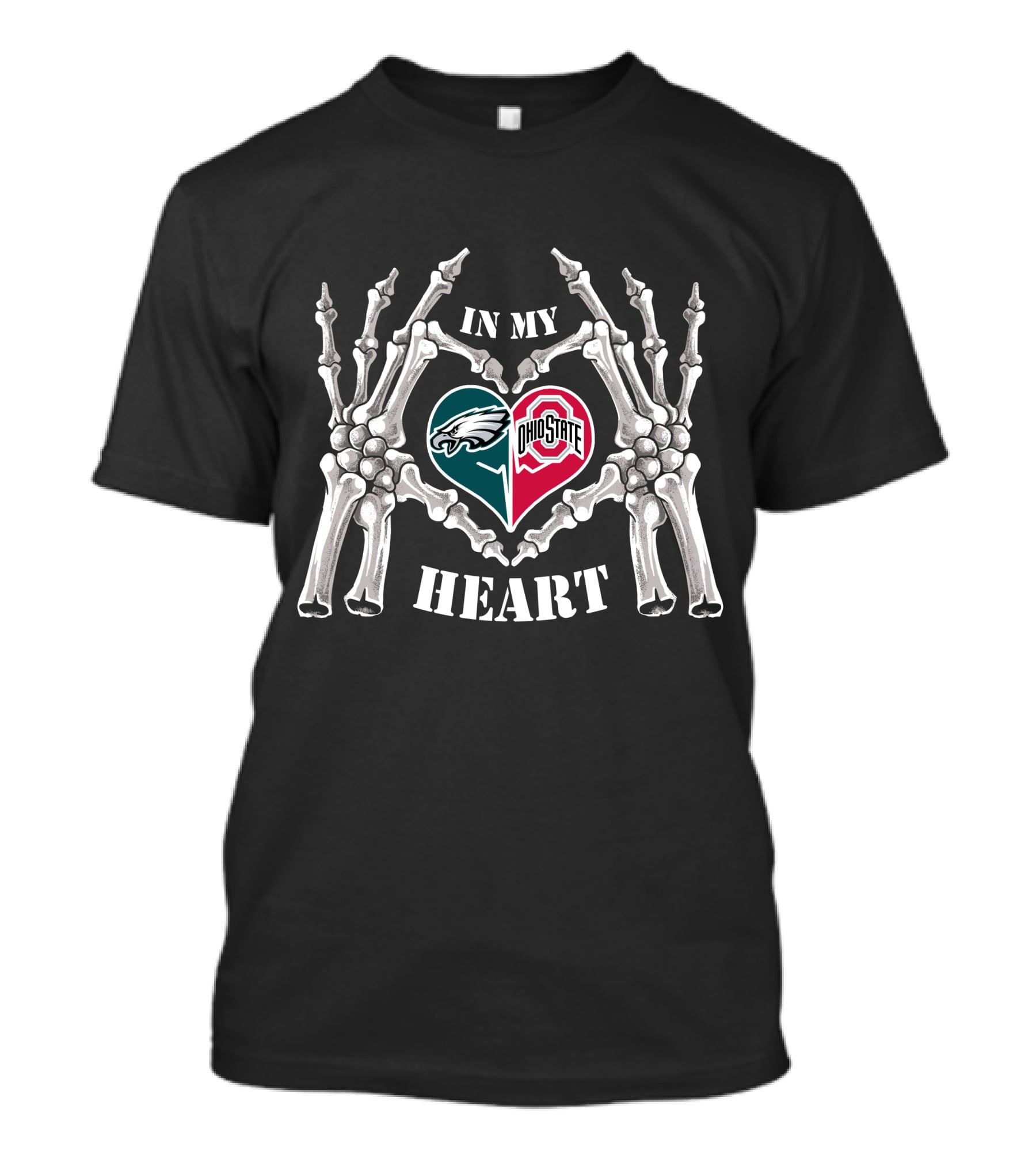 Philadelphia Eagles Ohio State Buckeyes In My Heart T-Shirt