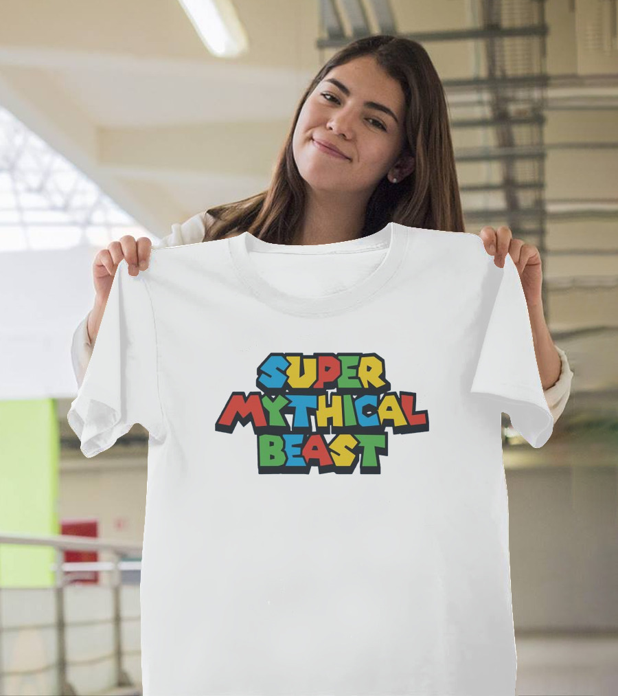 Super Mythical Beast Retro Game-Inspired T-Shirt