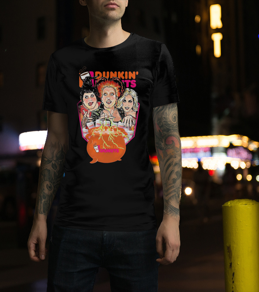 Hocus Pocus Witches Dunkin' Donuts Cauldron Magic T-Shirt