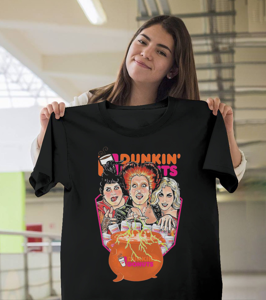 Hocus Pocus Witches Dunkin' Donuts Cauldron Magic T-Shirt
